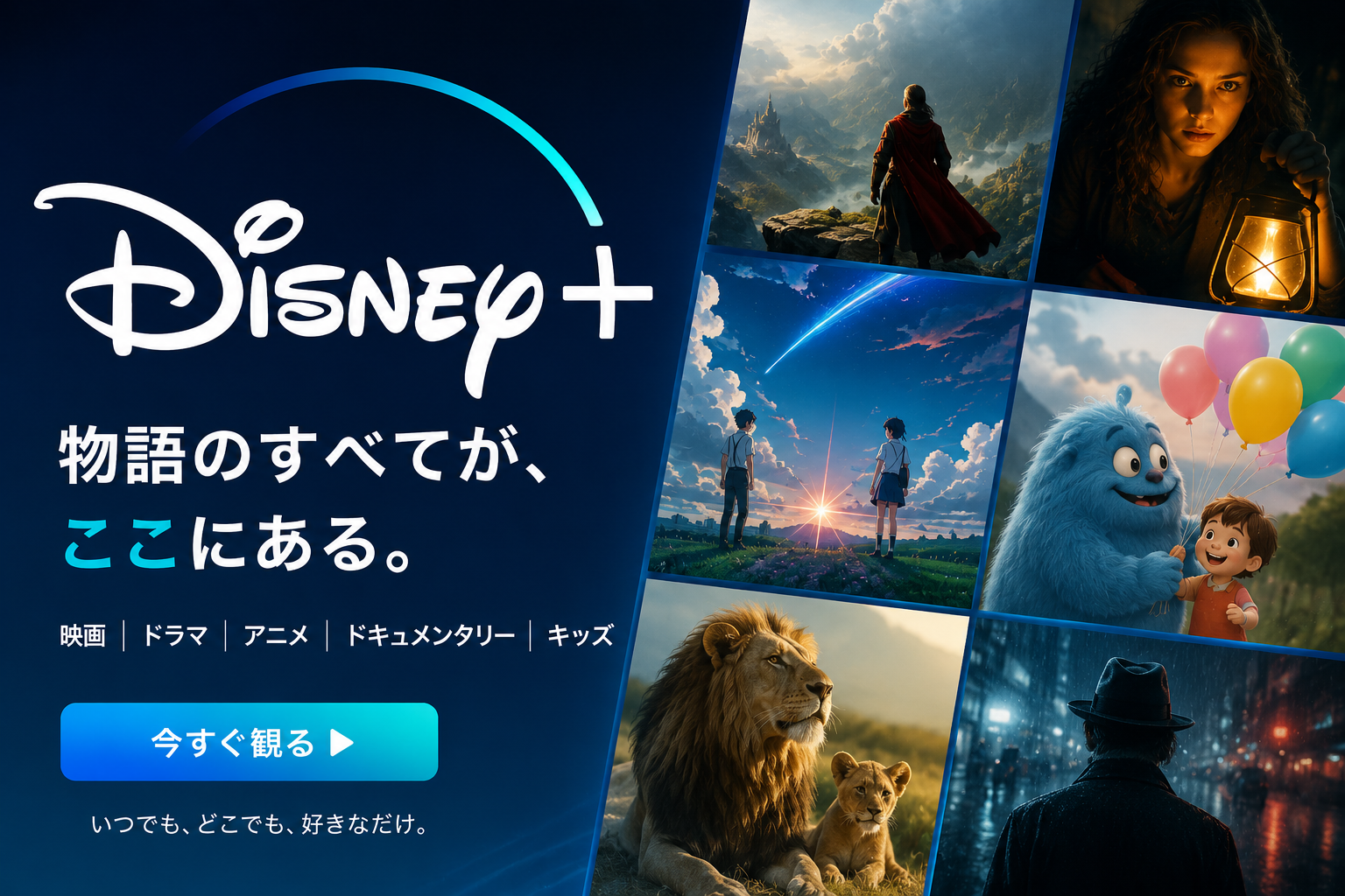 Disney+ 物語のすべてが、ここにある。