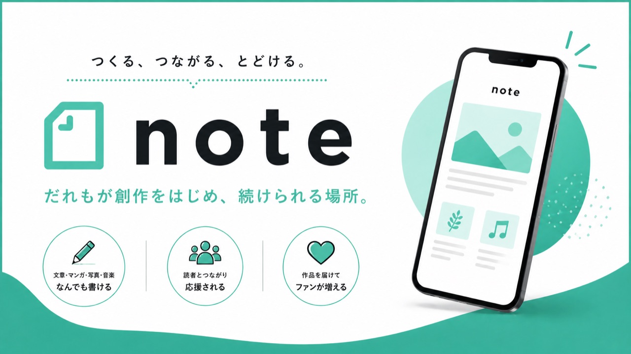 note - だれもが創作をはじめ、続けられる場所