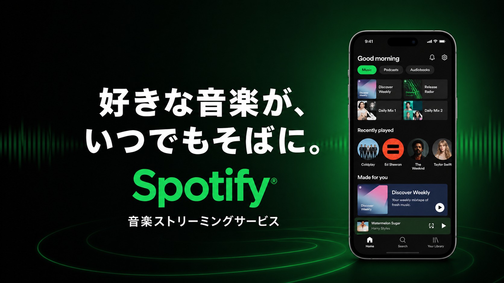 Spotify 好きな音楽がいつでもそばに